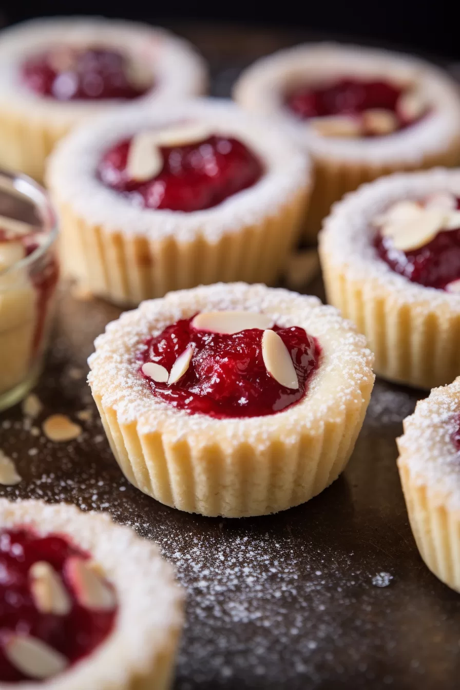 Mini Raspberry Almond Tarts