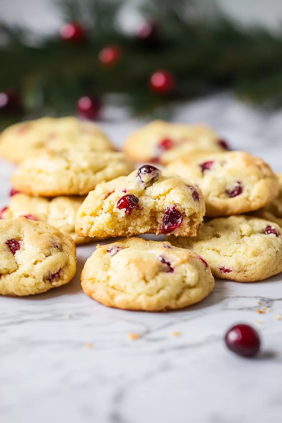 A cozy winter treat, cookies filled with cranberries and perfect for sharing.