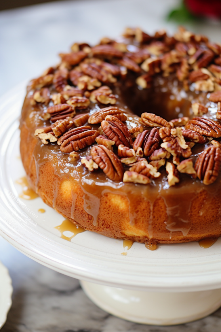 Pecan Upside Down Bundt Cake