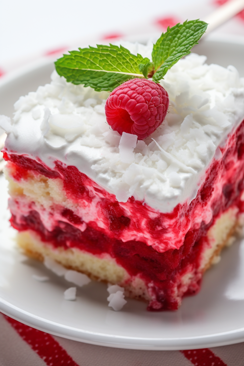 Raspberry Zinger Poke Cake Recipe