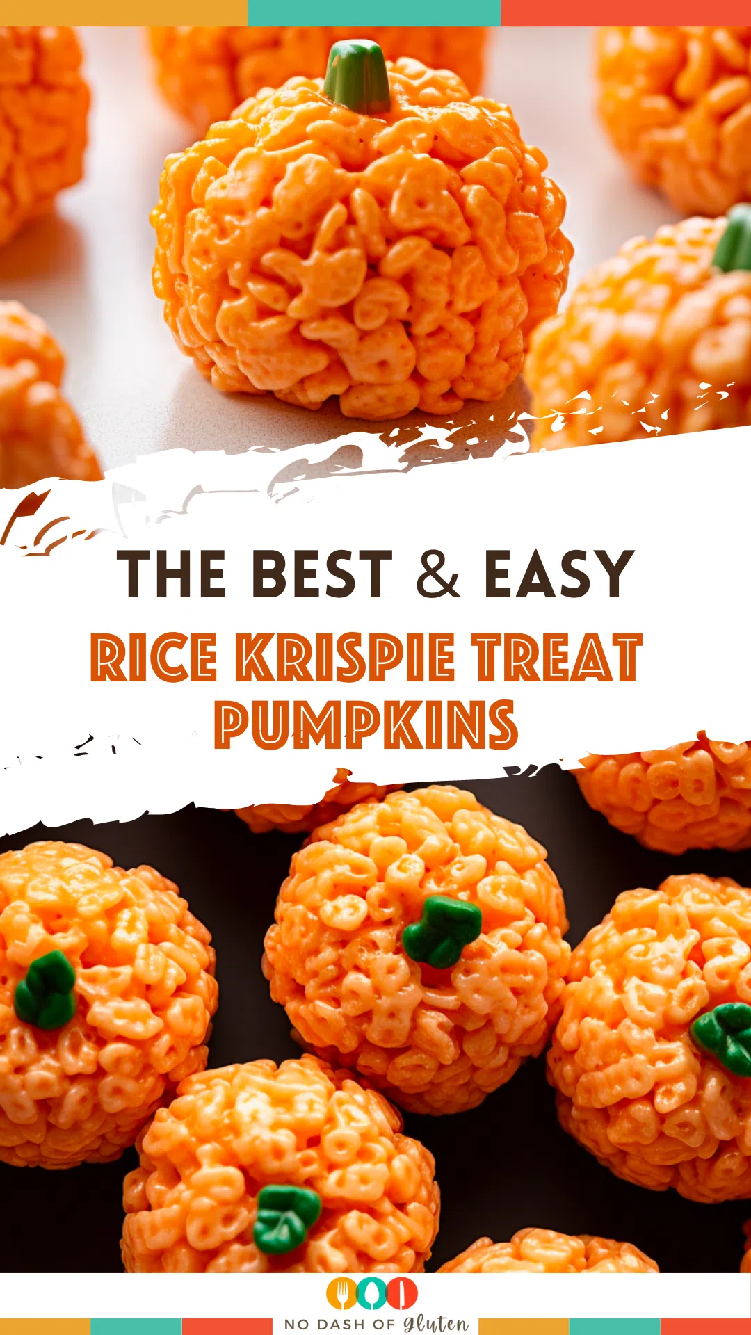 Rice Krispie Treat Pumpkins