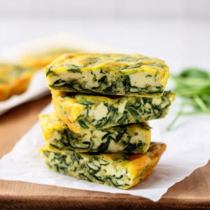 Spinach Zucchini Frittata Fingers