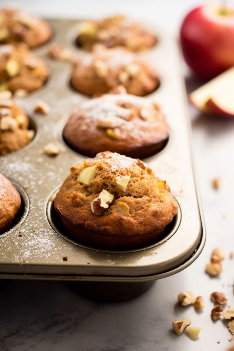 Jumbo Apple-Walnut Muffins