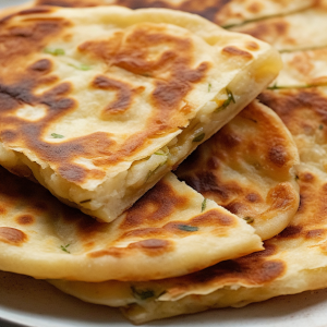 Cheese and Potato Stuffed Flatbread