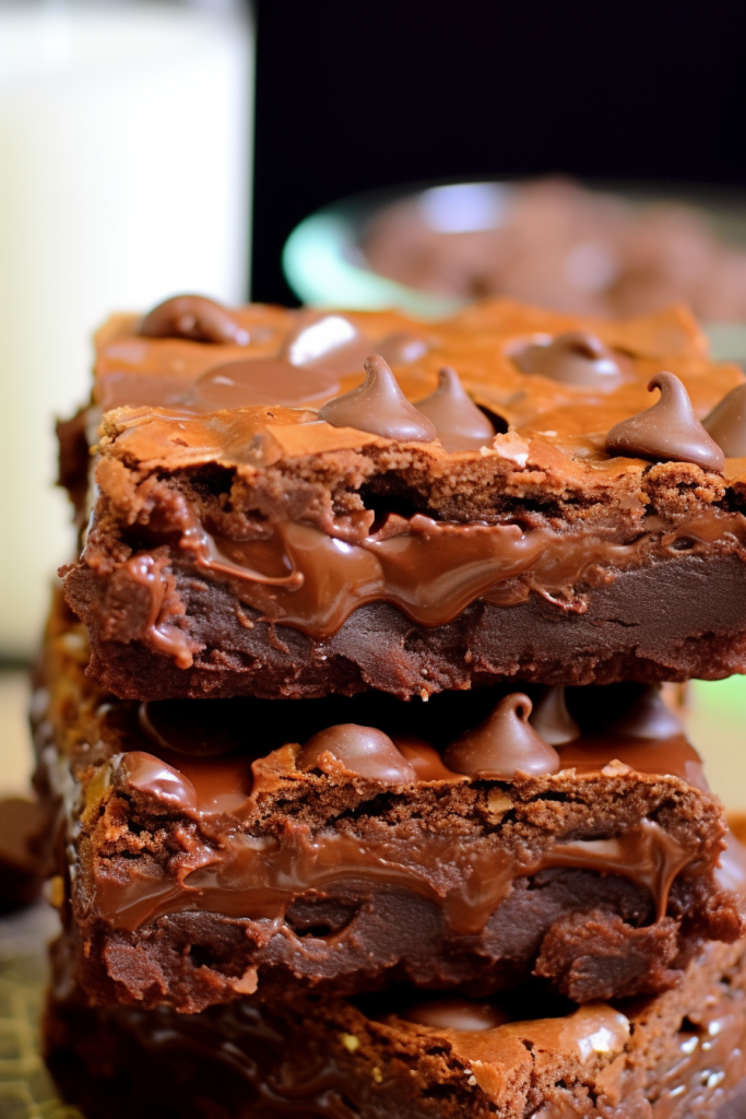 Chocolate Chocolate Chip Gooey Bars