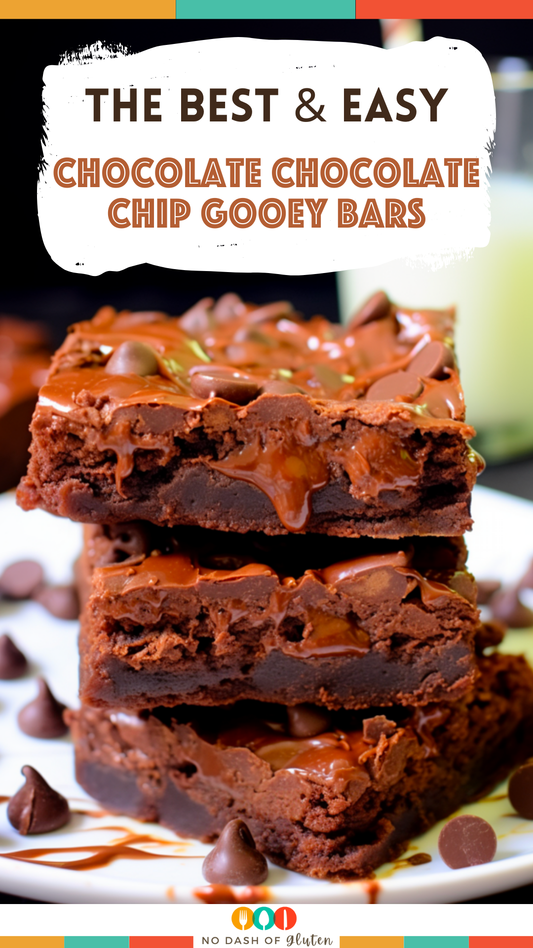 Chocolate Chocolate Chip Gooey Bars