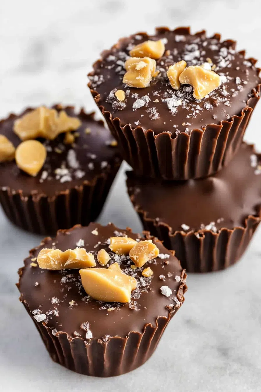 Festive homemade sweets displayed in cupcake liners.
