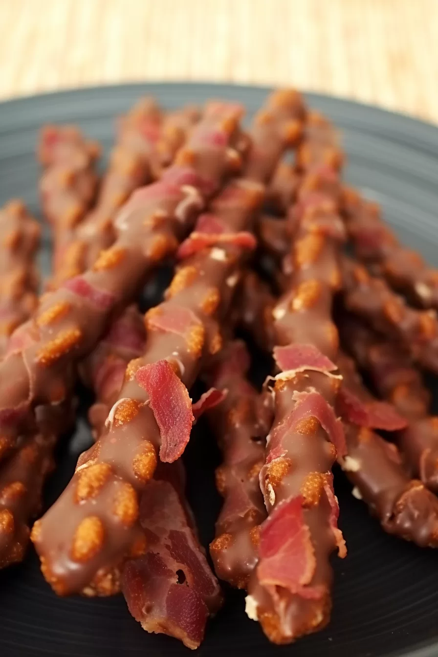 Chocolate and Bacon Covered Pretzels