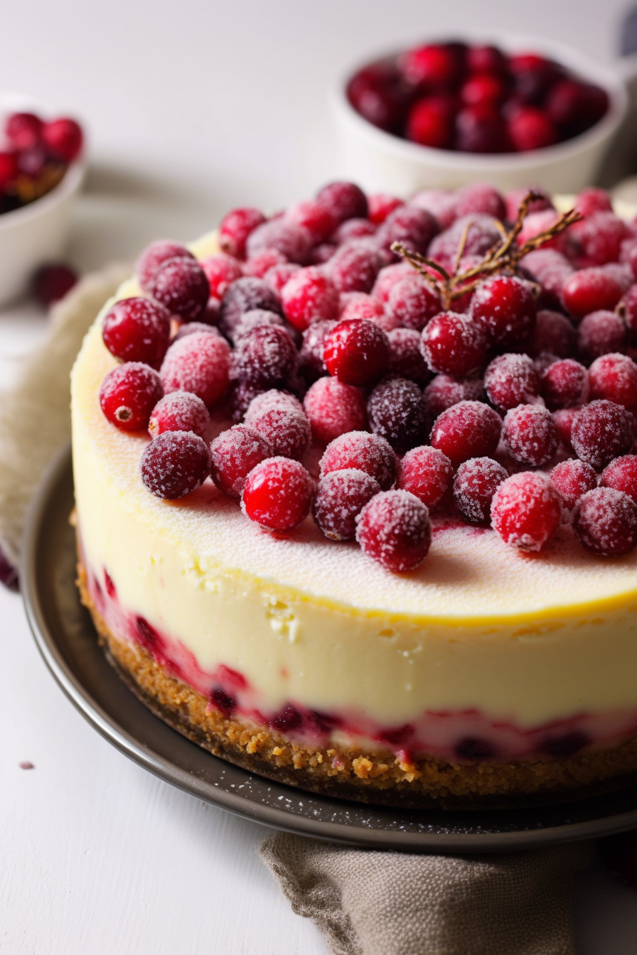 Christmas Cranberry Cheesecake