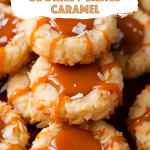Coconut Thumbprint Cookies with Salted Caramel