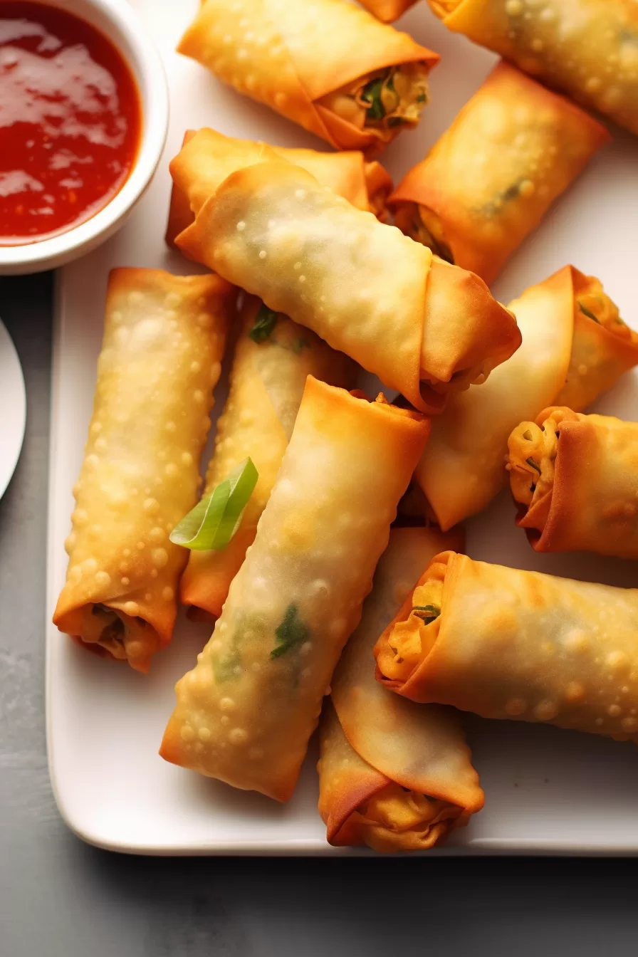 Crispy Sriracha Spring Rolls