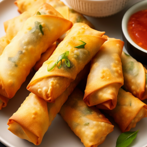 Crispy Sriracha Spring Rolls