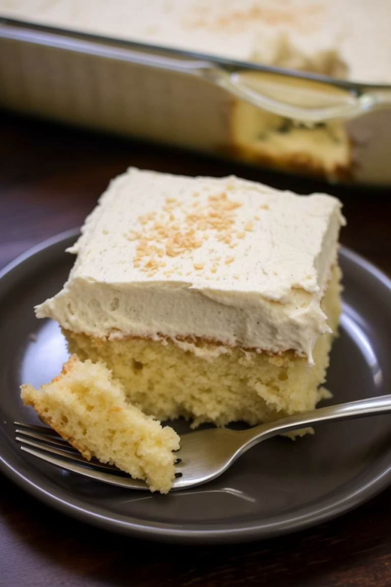 Eggnog Poke Cake