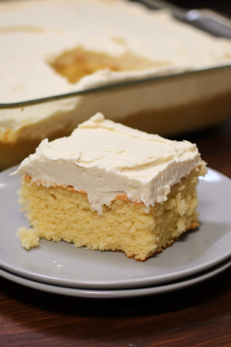 Eggnog Poke Cake