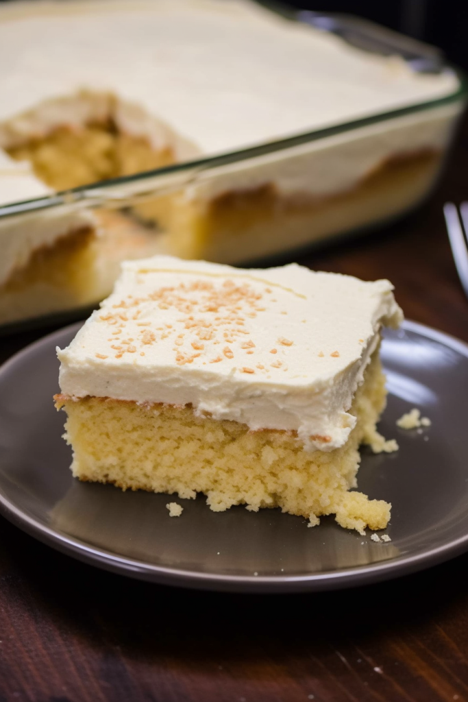 Eggnog Poke Cake