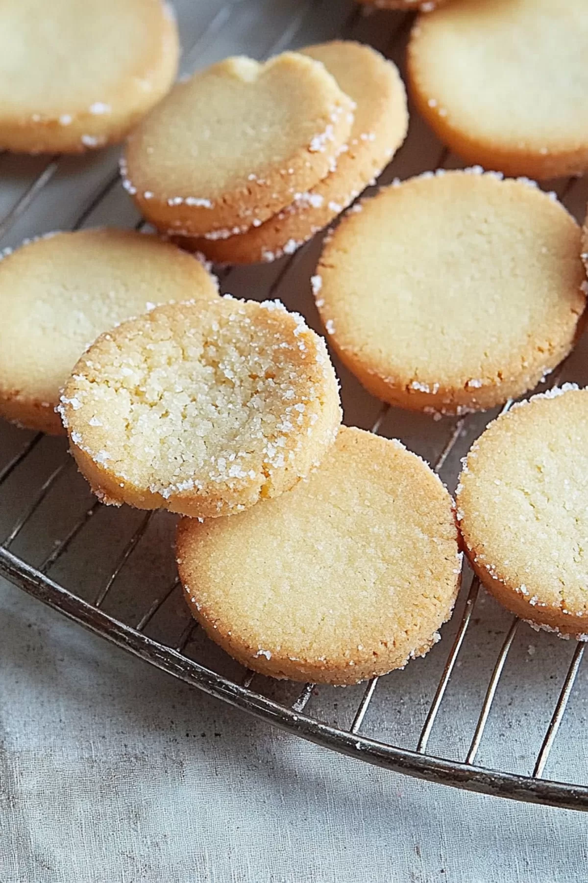 Homemade cookies with a delicate crumb and a rich, buttery flavor.