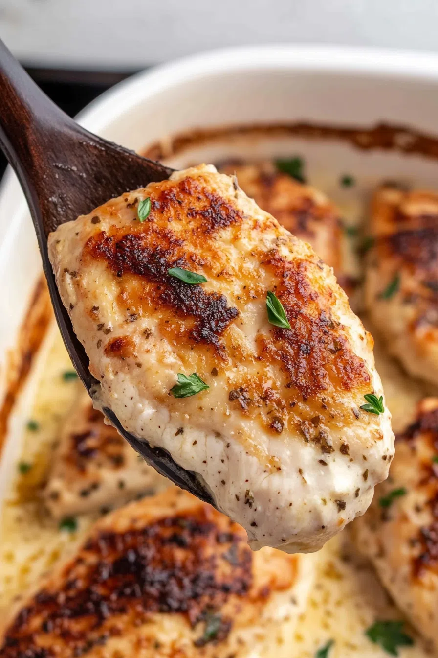 Overhead shot of a comforting homemade chicken dinner.
