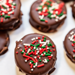 No-Bake Christmas Chocolate Peanut Butter Cookies