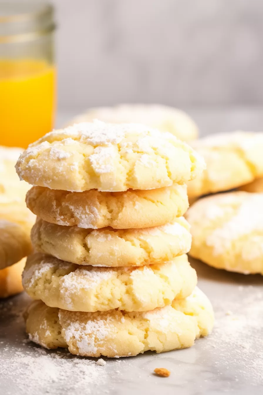 Orange Crinkle Cookies