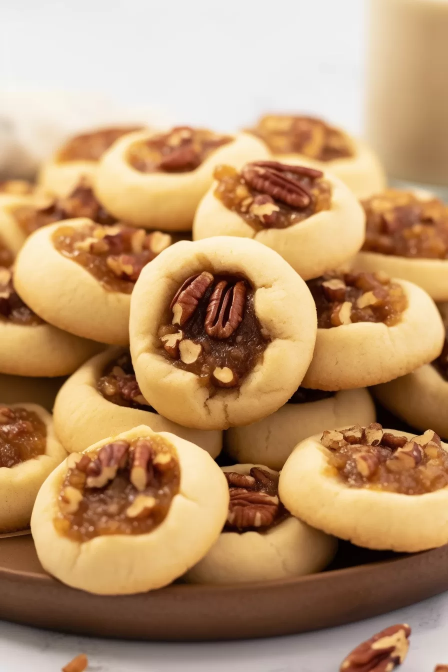 Pecan Pie Thumbprint Cookies