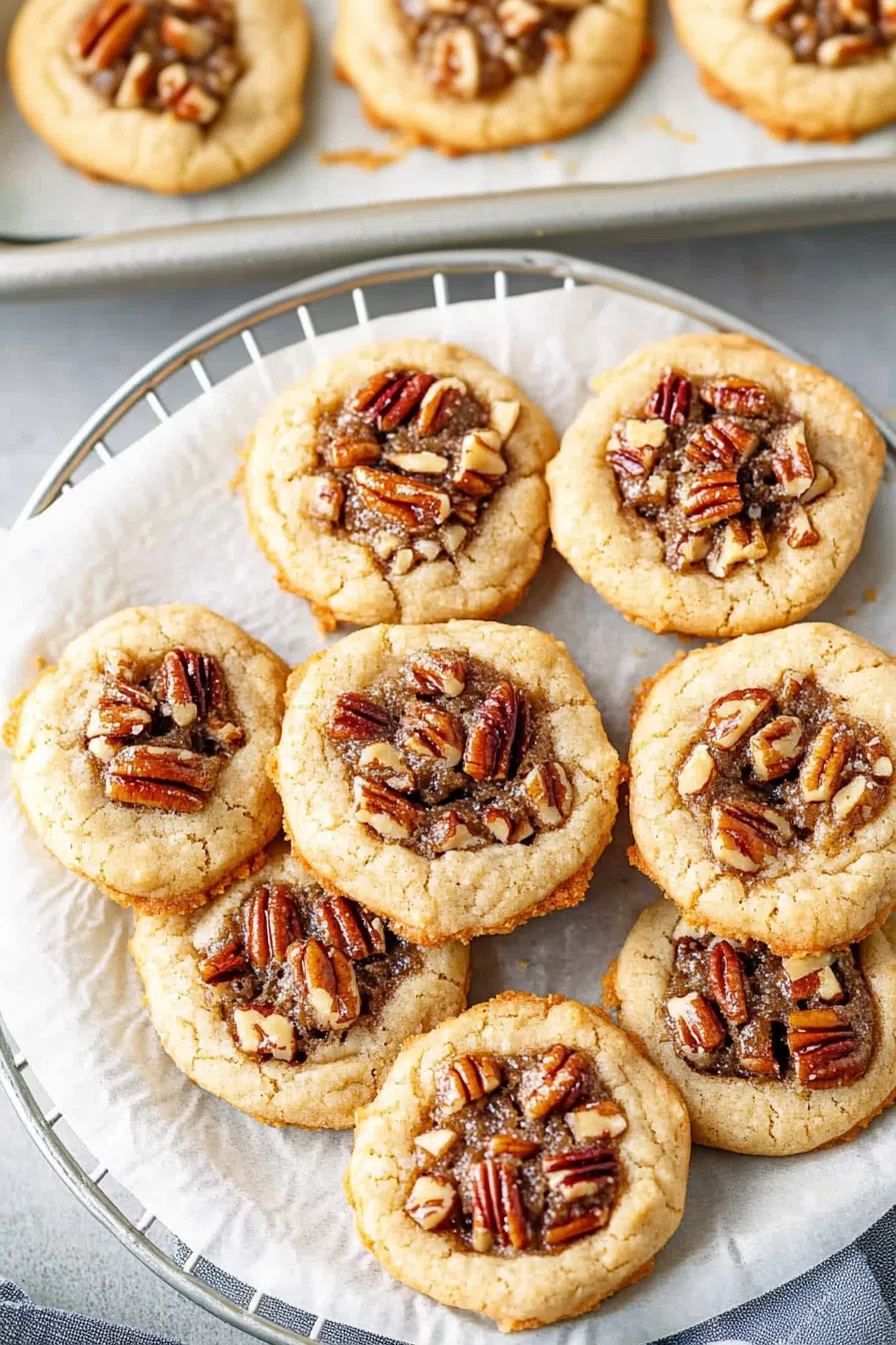 A stack of cookies showcasing their crisp edges and gooey centers.