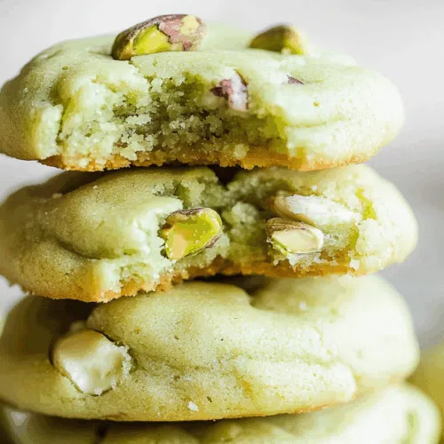 A pile of cookies with a slightly cracked surface and golden edges.