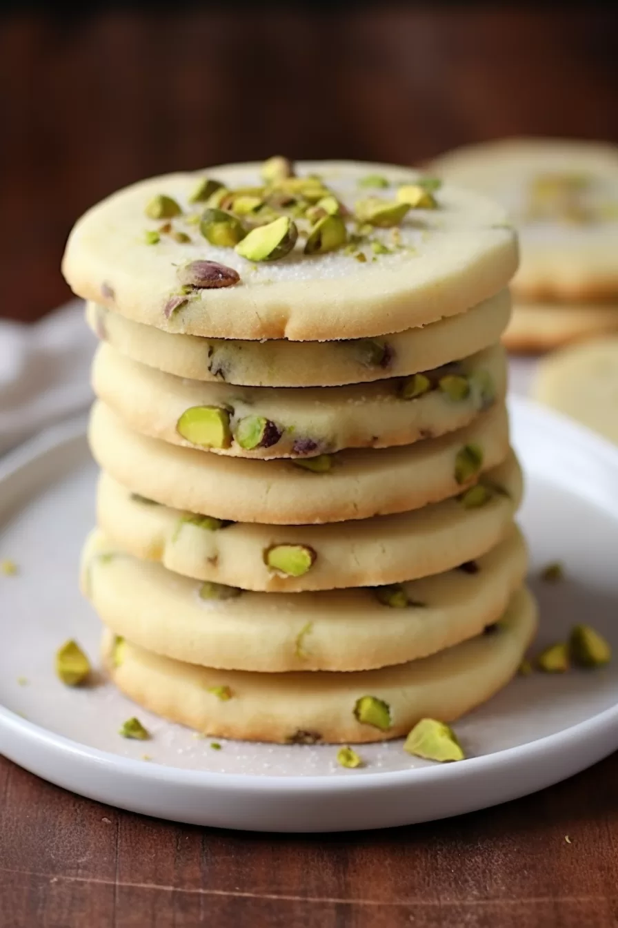 Pistachio Shortbread Cookies