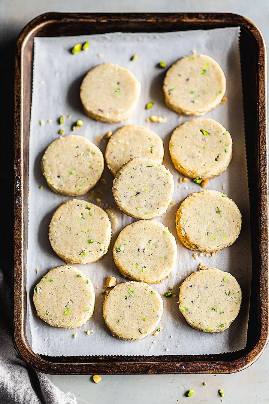 A rustic tray filled with crumbly cookies, ready to be served.