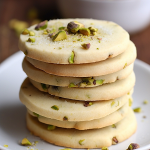 Pistachio Shortbread Cookies