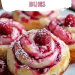 Raspberry Cheesecake Swirl Buns