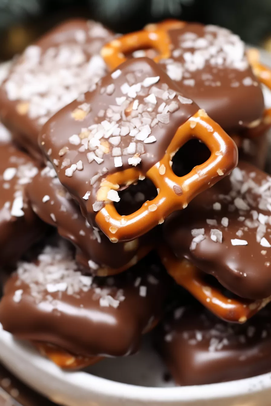 Salted Chocolate Caramel Pretzels