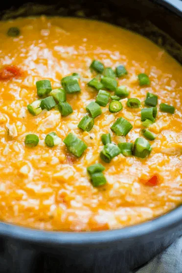 Slow Cooker Green Chile Chicken and Rice Casserole