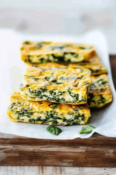 Spinach Zucchini Frittata Fingers