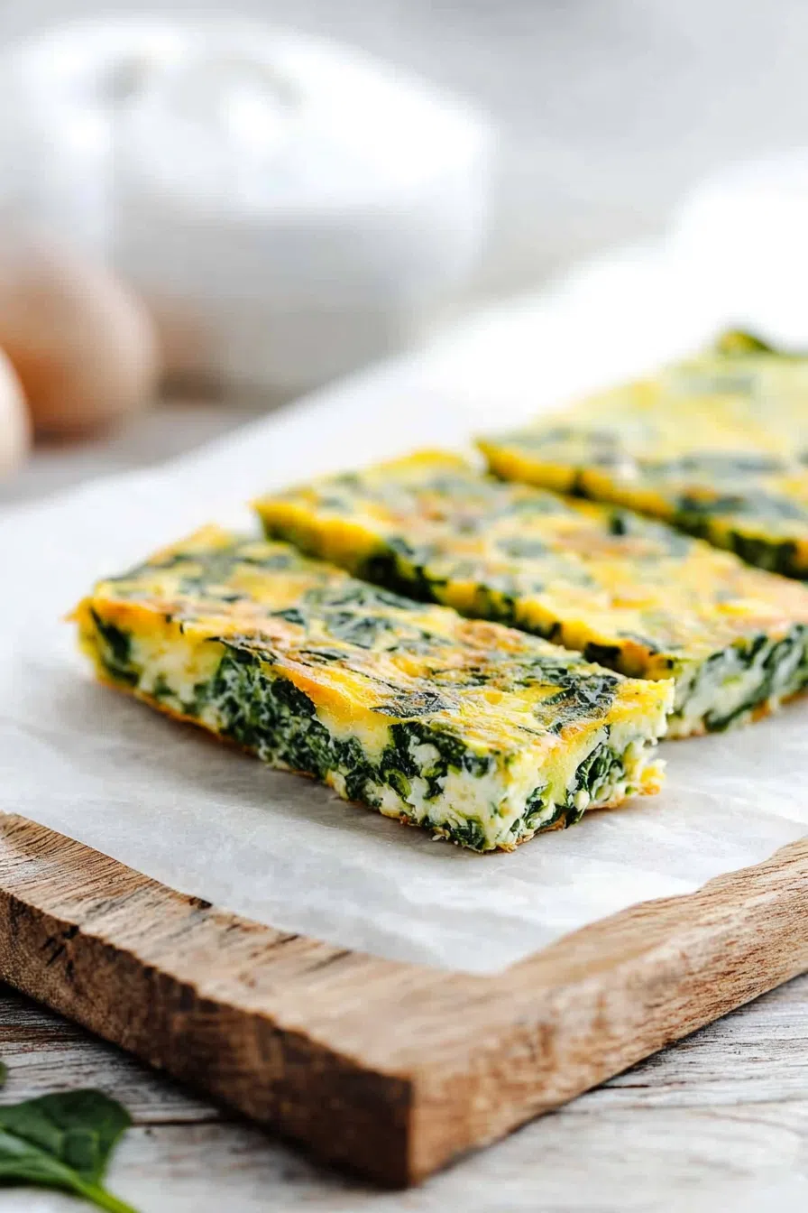 Bite-sized pieces with visible greens and a light, fluffy texture.