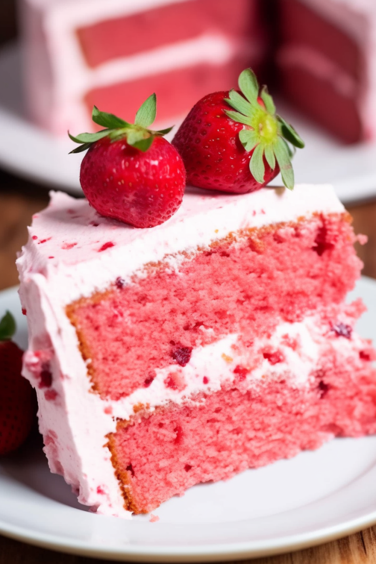 Best Strawberry Cake Ever