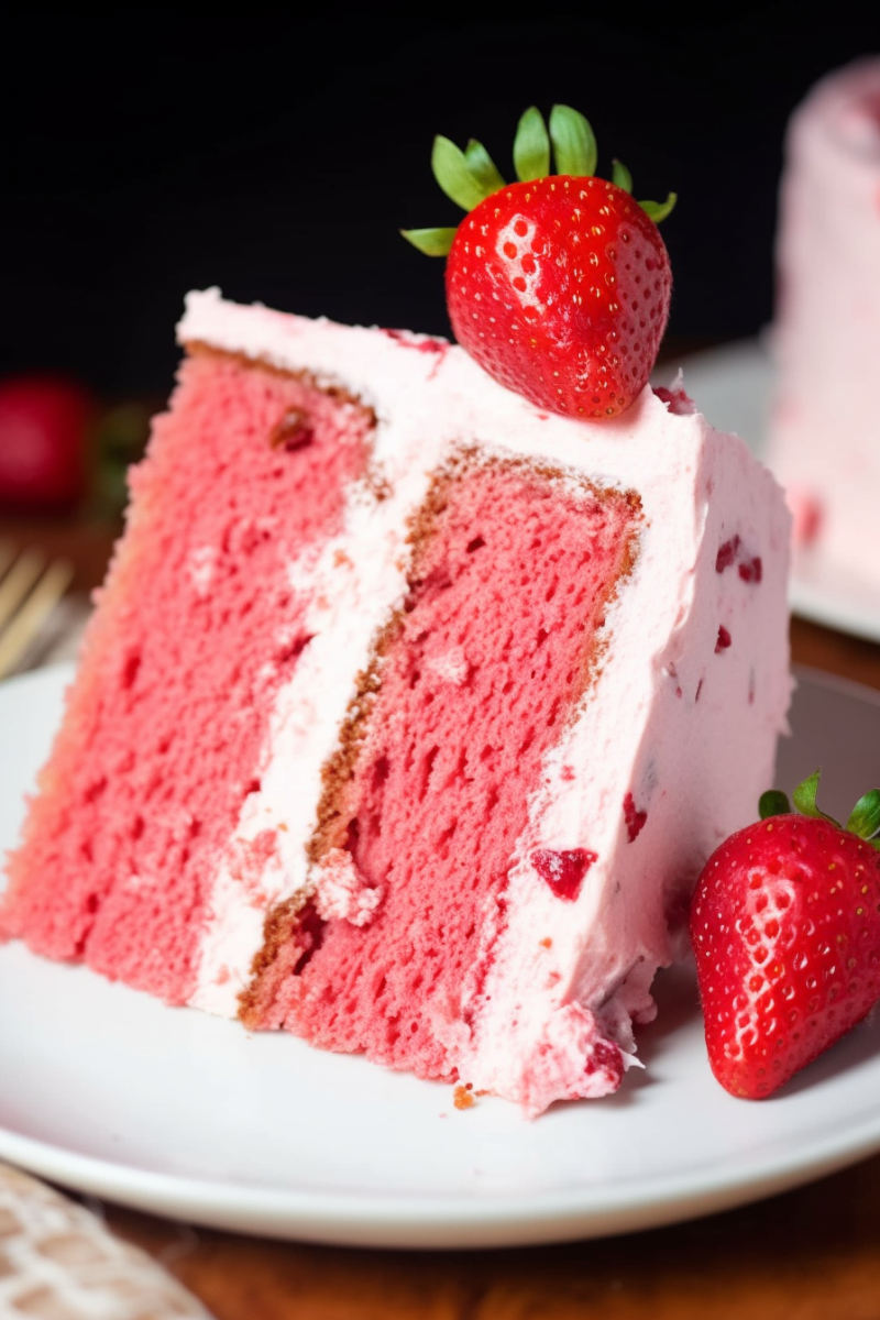 Best Strawberry Cake Ever