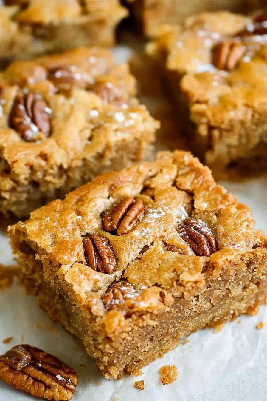 A freshly baked loaf with a crisp crust and pecan pieces peeking through.