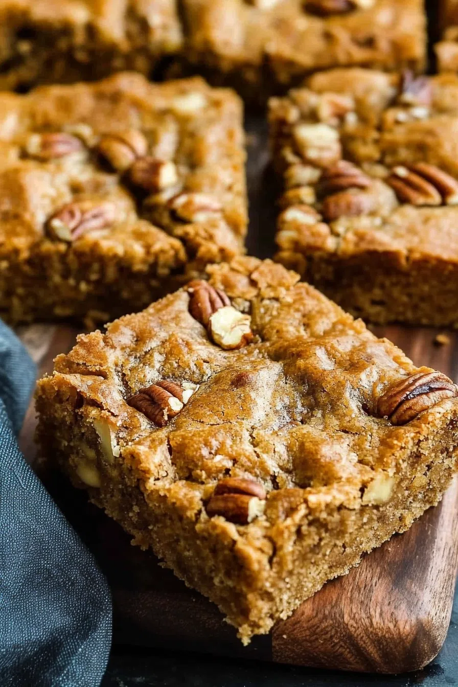 A rustic wooden board featuring a sliced nutty bread with a cup of coffee in the background.