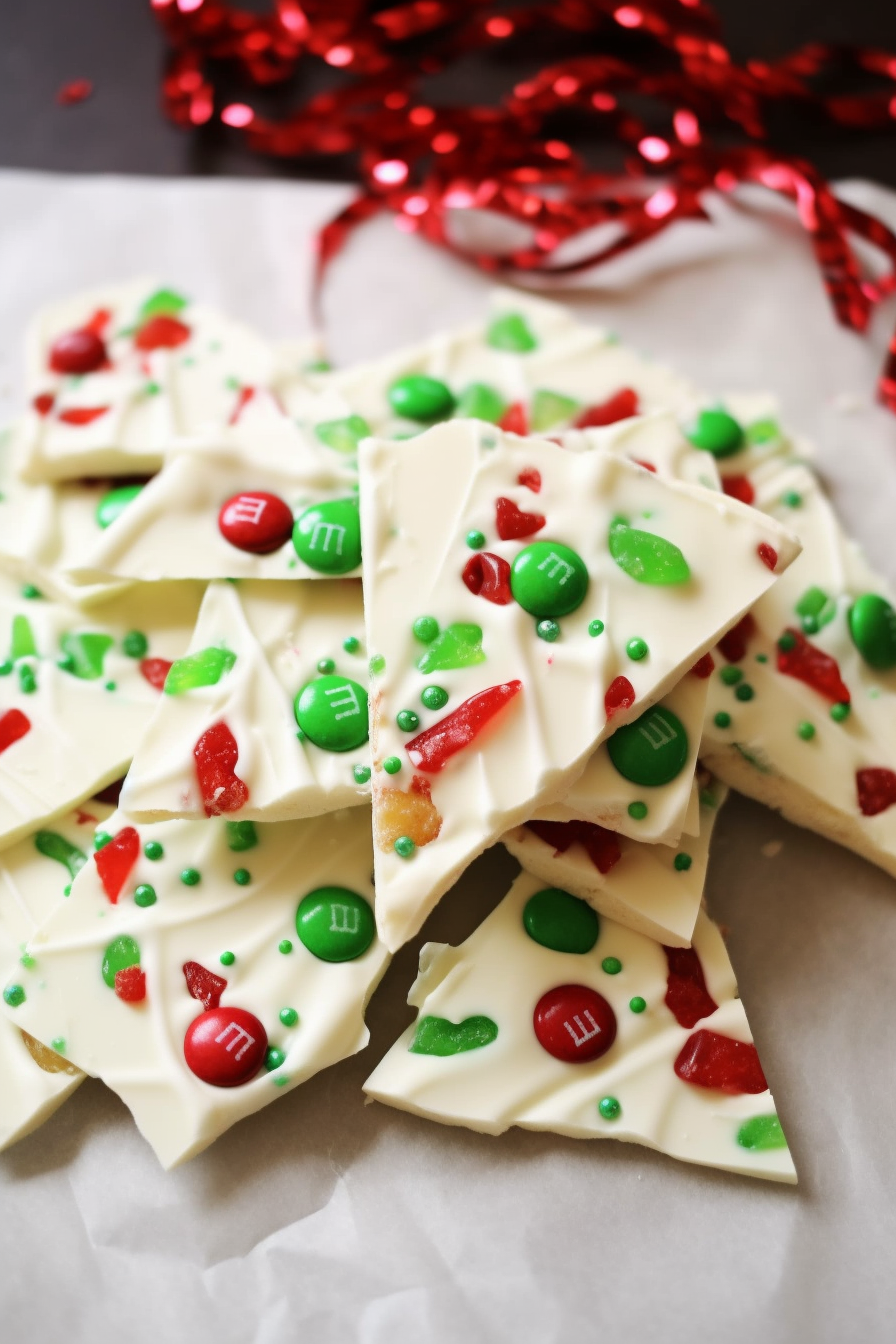 White Chocolate Christmas Bark Recipe