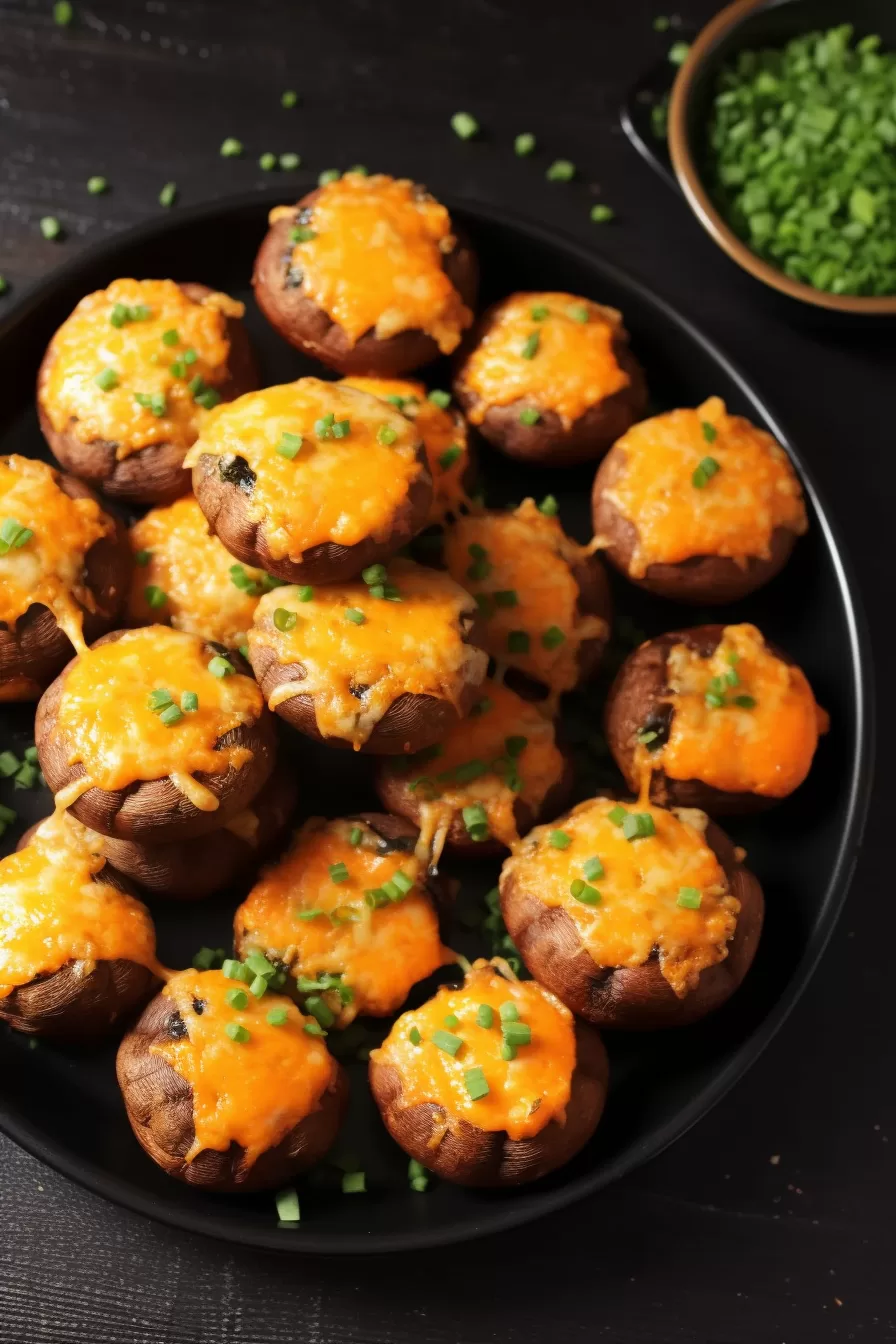 Air Fryer Stuffed Mushrooms With Cream Cheese