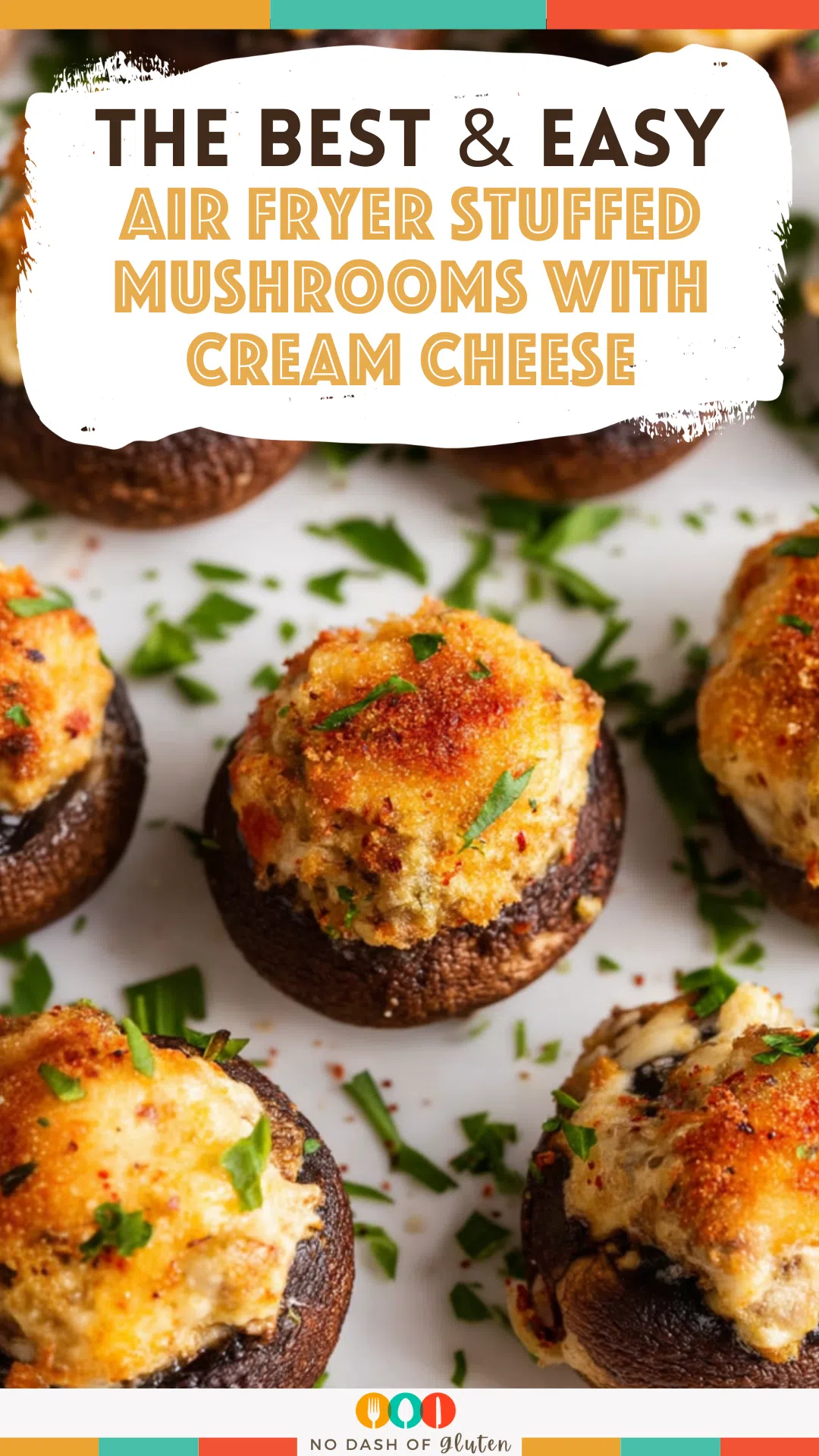 Air Fryer Stuffed Mushrooms With Cream Cheese