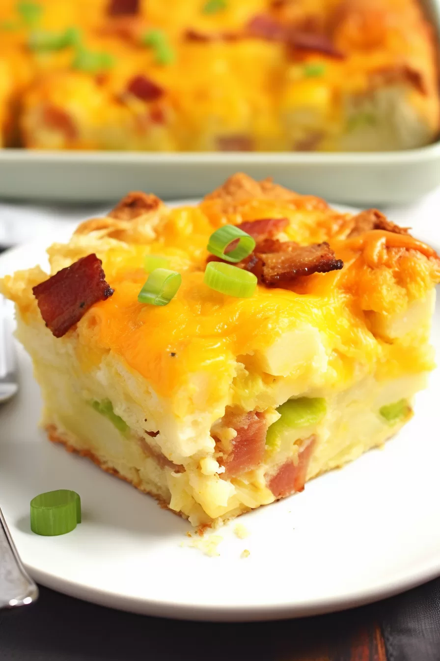 Bacon, Egg and Cheese Biscuit Casserole