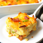 Bacon, Egg and Cheese Biscuit Casserole