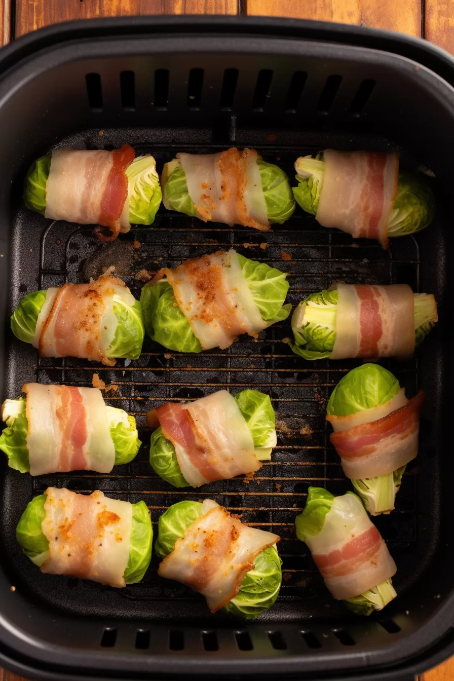 Bacon Wrapped Brussels Sprouts in Air Fryer