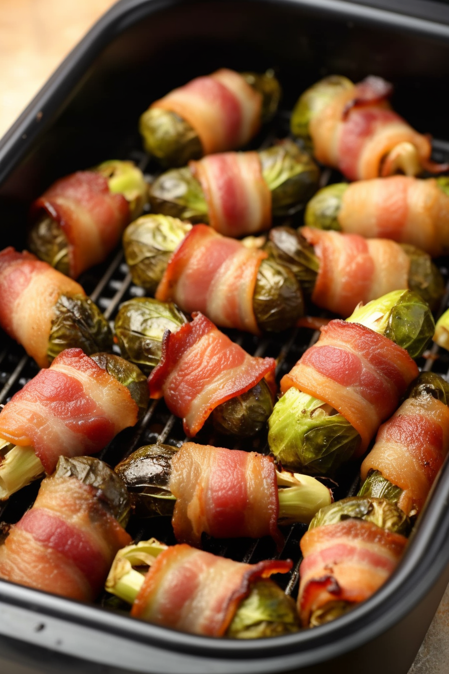 Bacon Wrapped Brussels Sprouts in Air Fryer