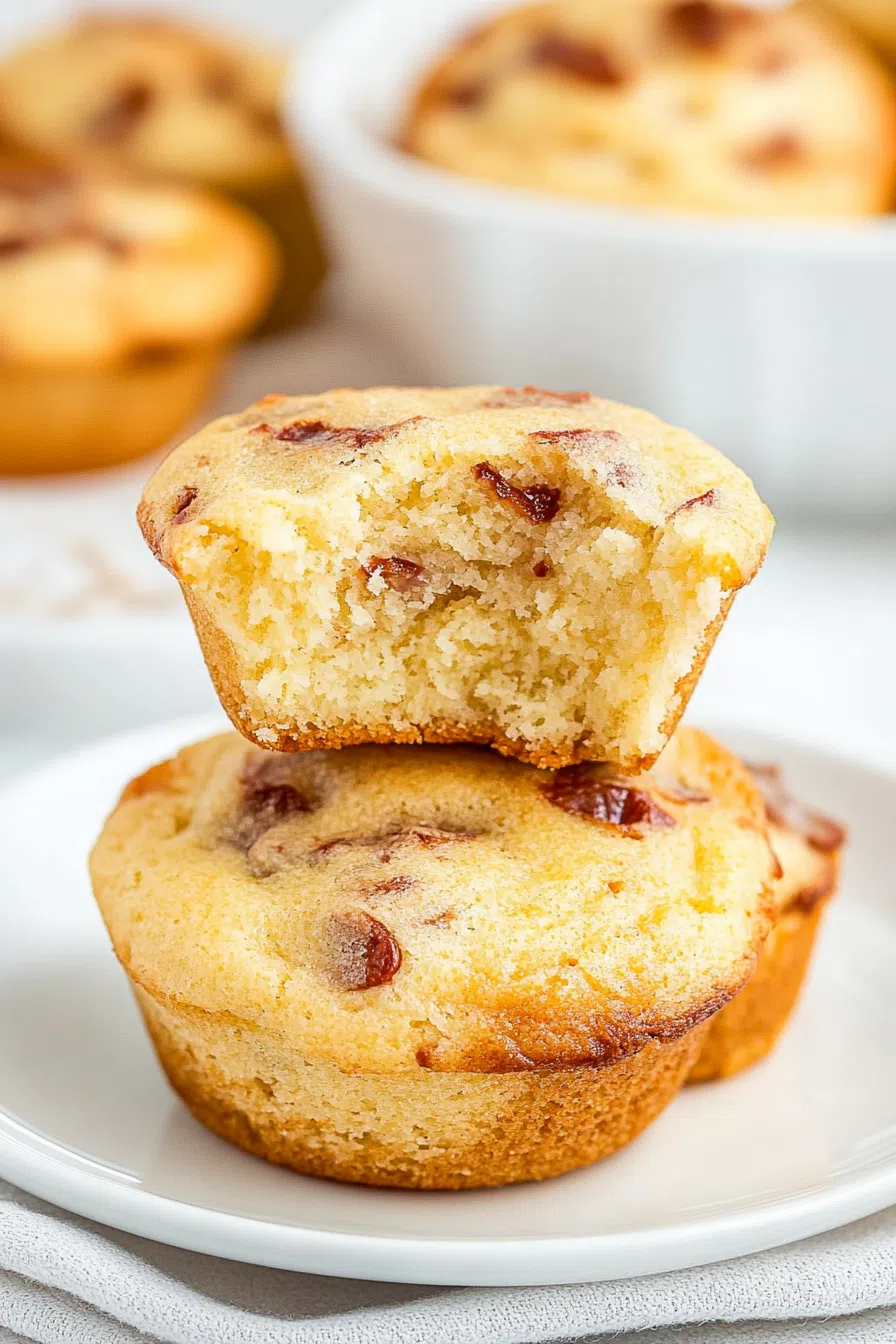 Golden egg snacks resting on a plate, fresh out of the oven.