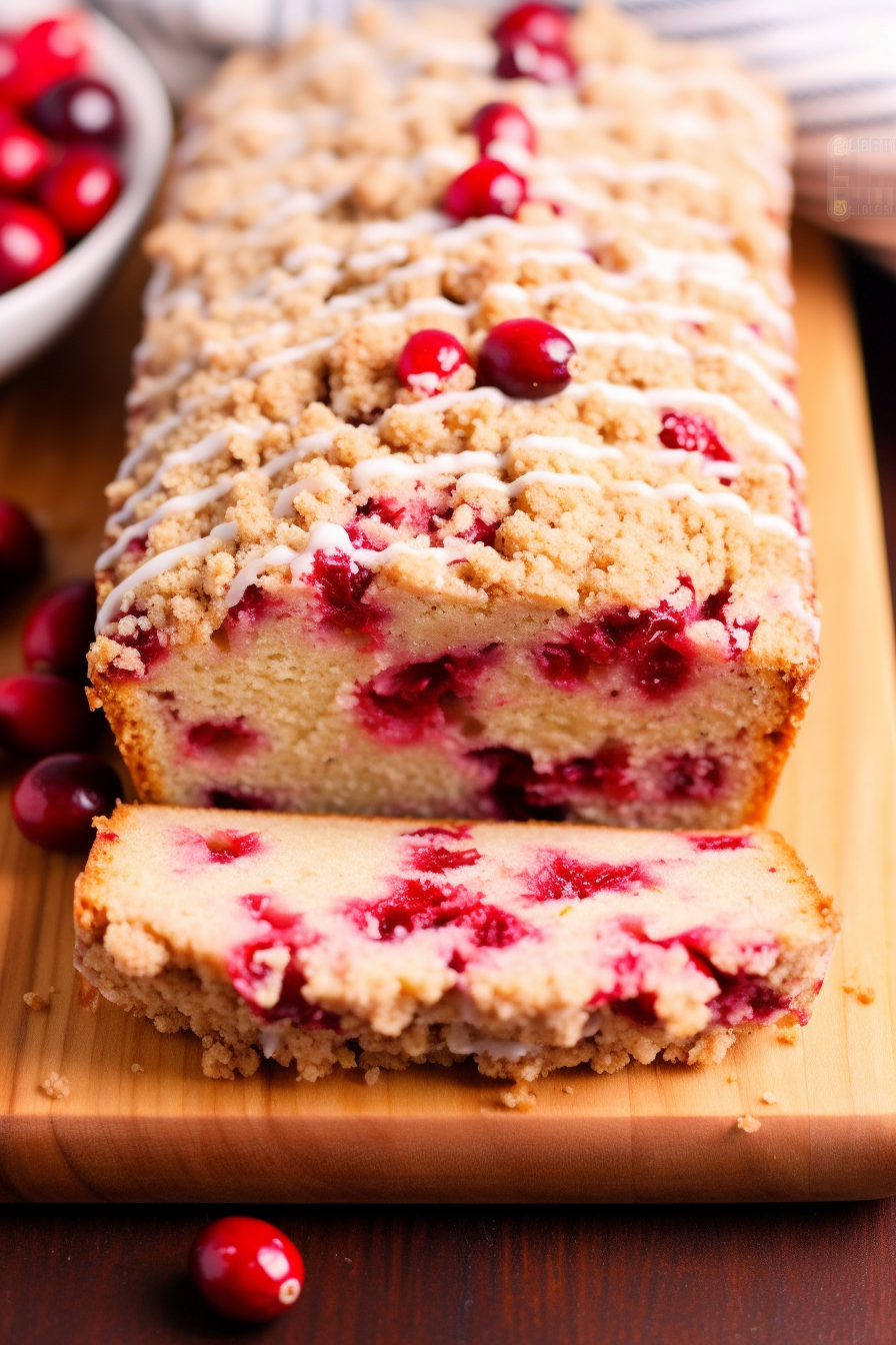 Cranberry Bread With Crumble
