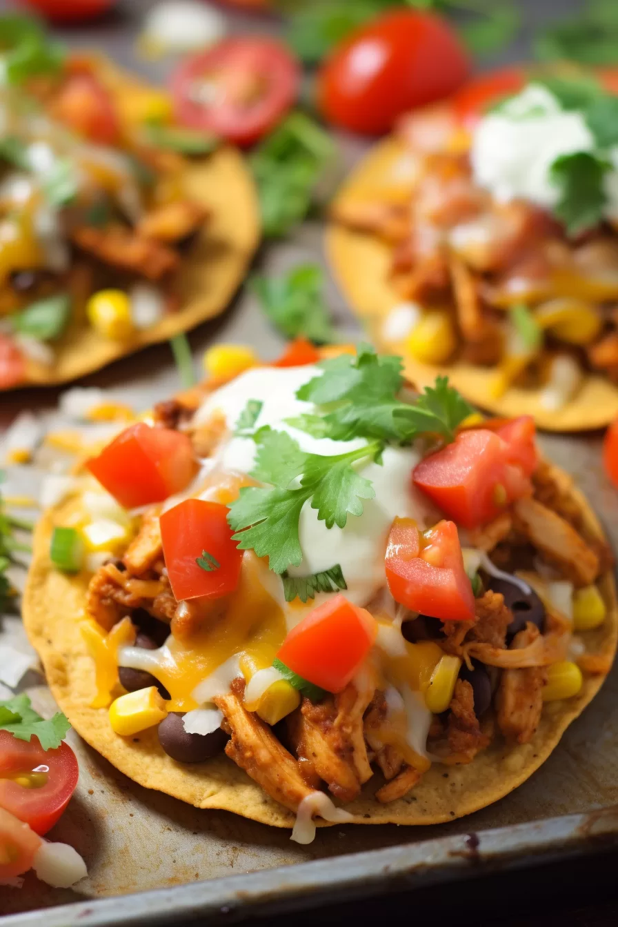 Easy Chicken Tostadas