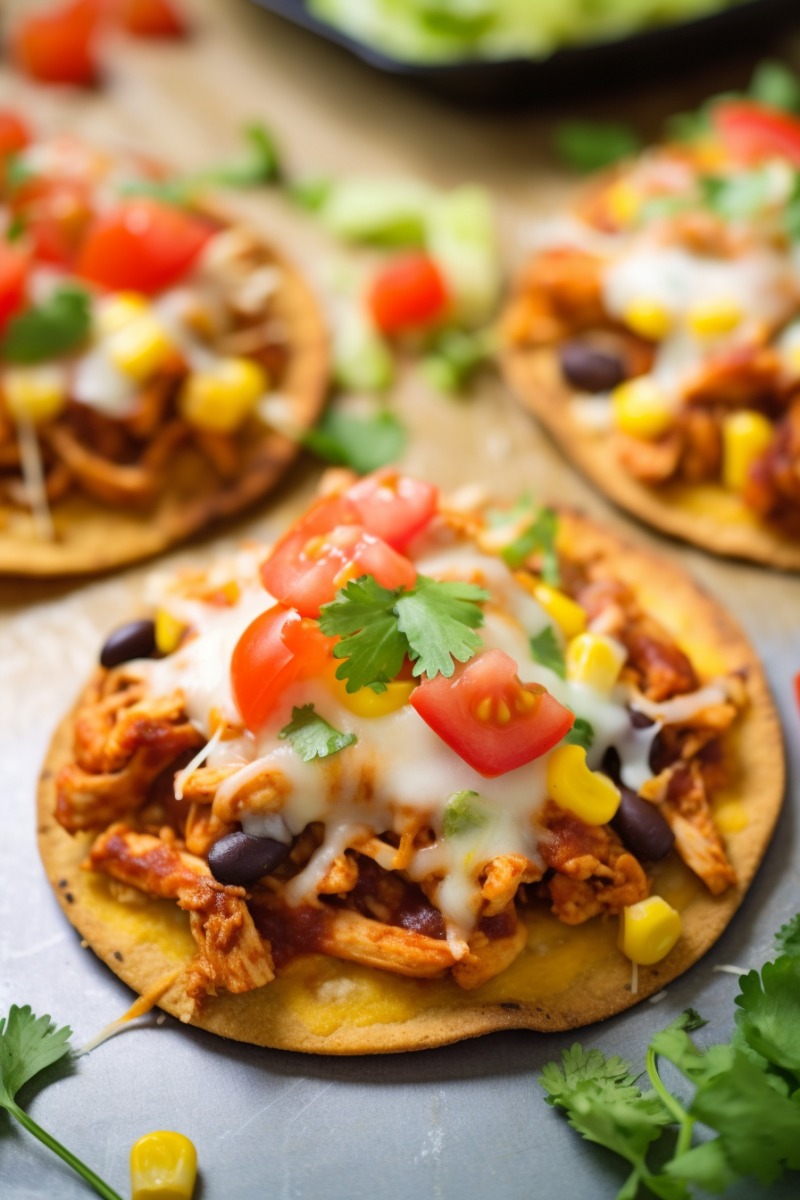 Easy Chicken Tostadas