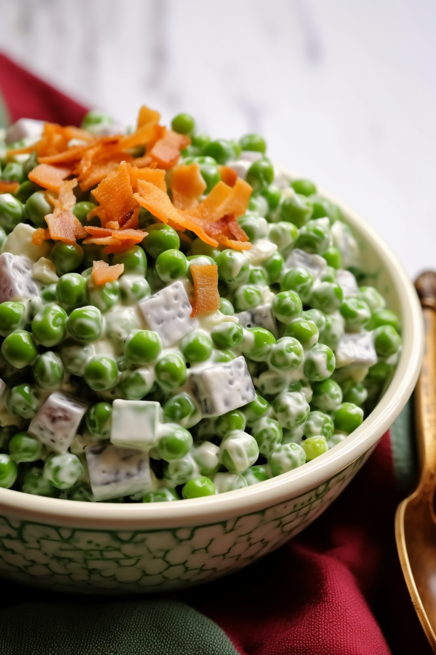 Easy Creamy Pea Salad Recipe